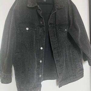 BDG Oversized Black Wash Denim Jacket, Women's M-L